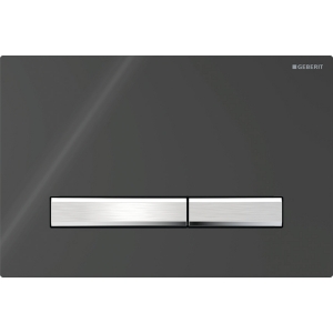 Geberit Placca di comando SIGMA 50 SQUARE Nero 9005/Cromato 115.788.DW.2